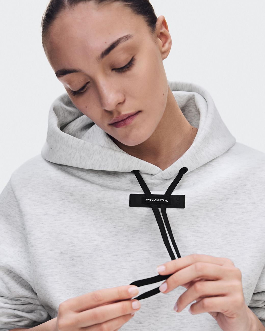 On Shoes White Focus Tech Hoodie