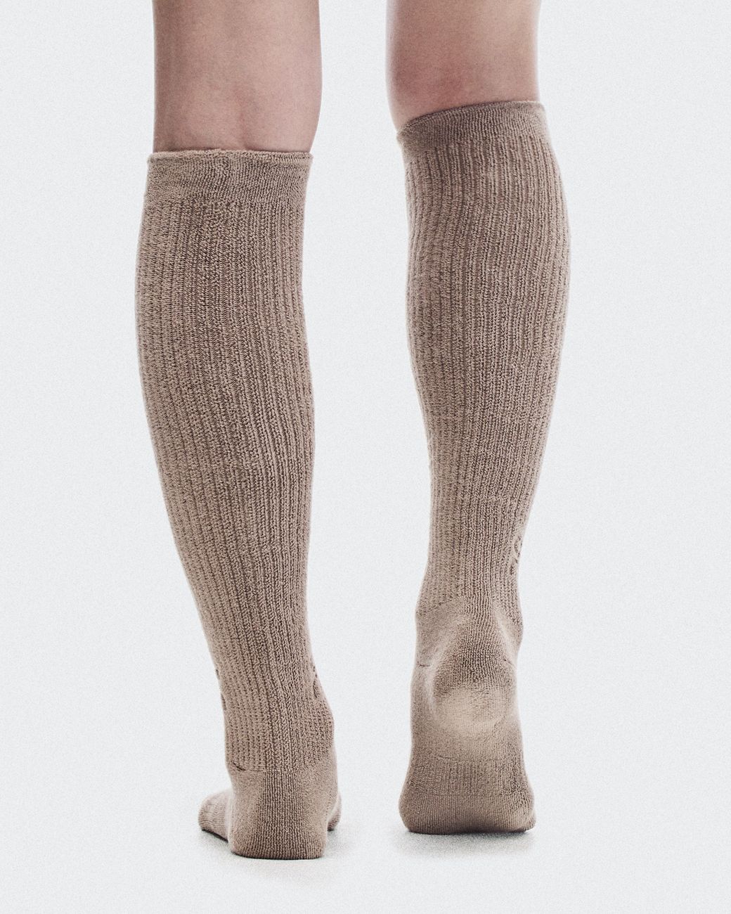 On Shoes Brown Terry Sock Knee High