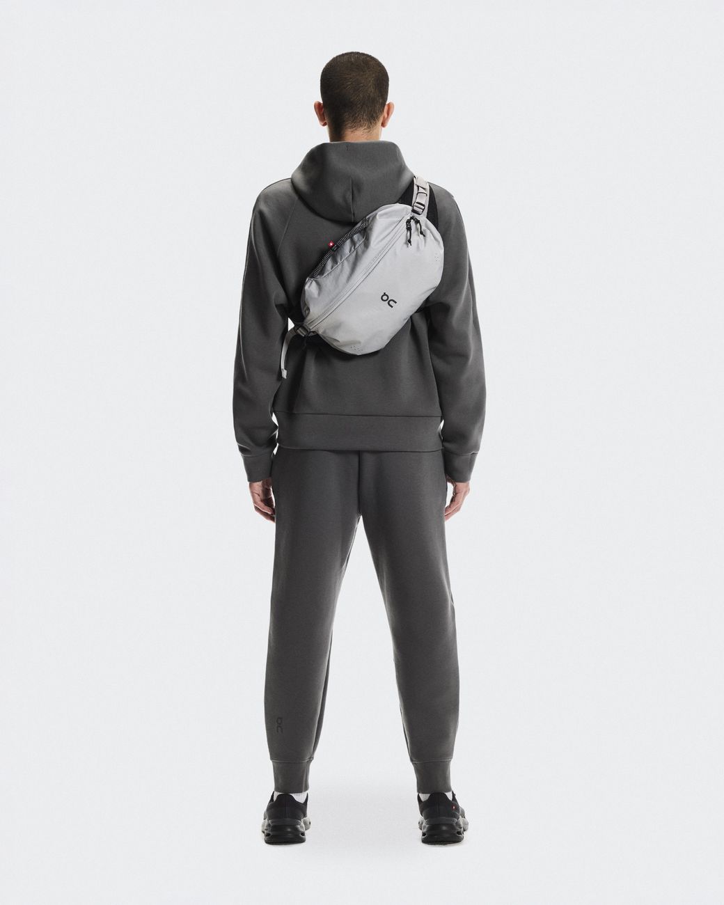 On Shoes Gray Sling Pack