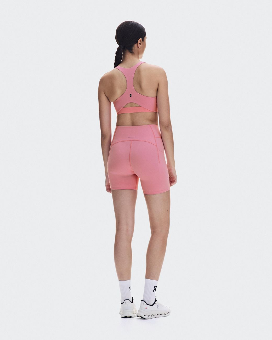 On Shoes Pink Studio Racerback Bra