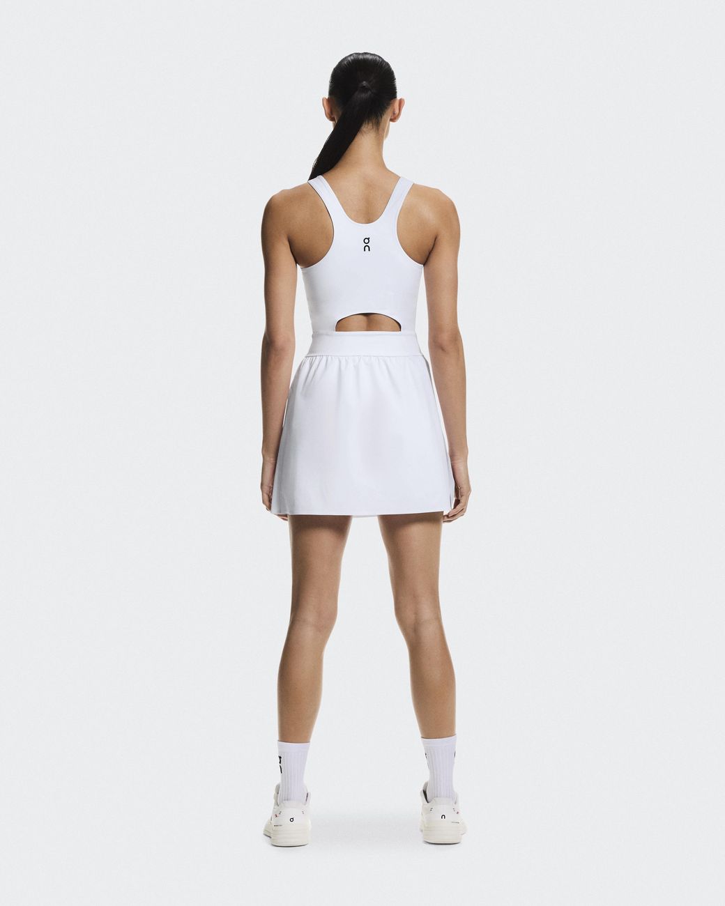 On Shoes White Court Dress Split