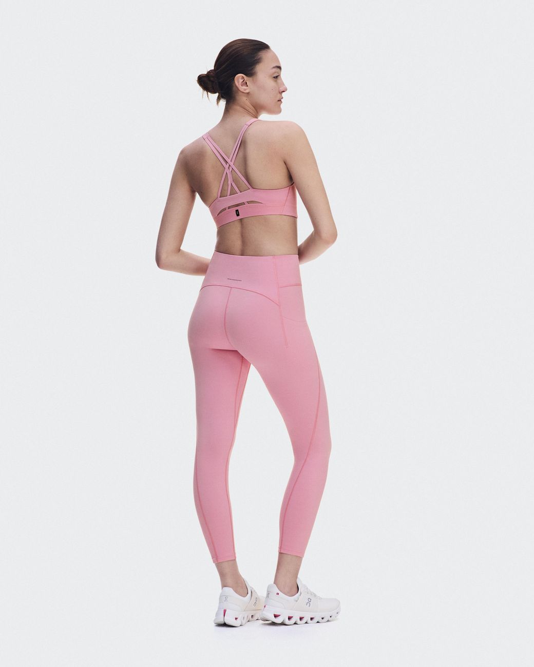 On Shoes Pink Studio Leggings 7/8