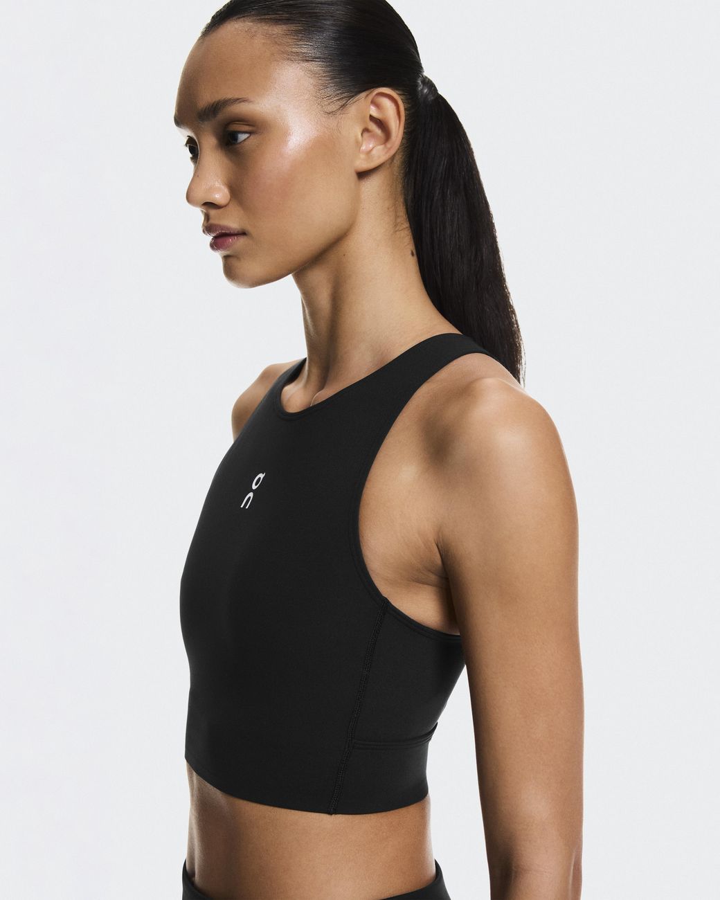 On Shoes Black Court Crop Top