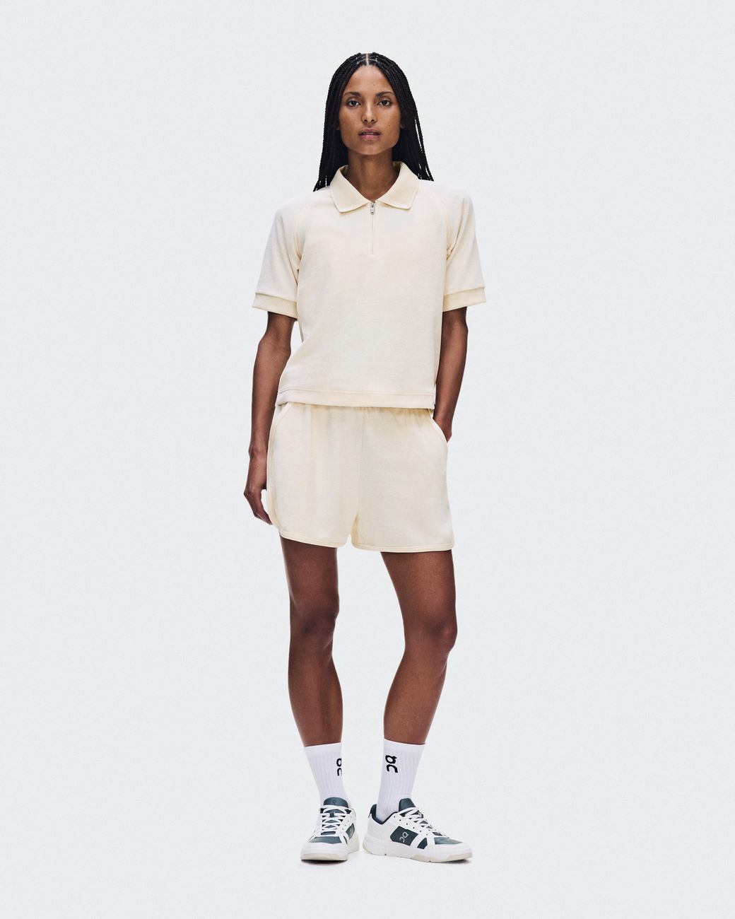 On Shoes White Courtside Polo Terry