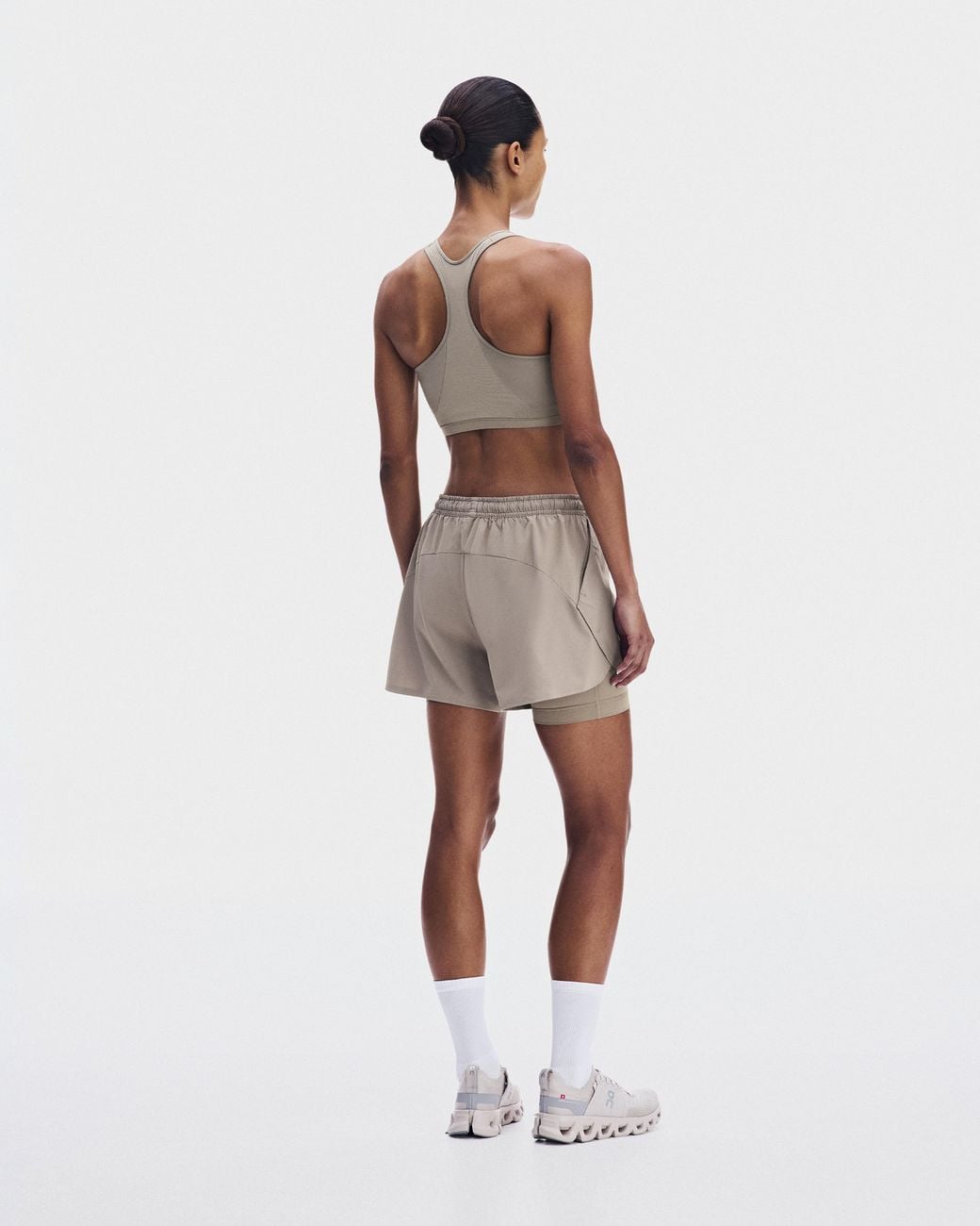 On Shoes White Train 2-In-1 Shorts
