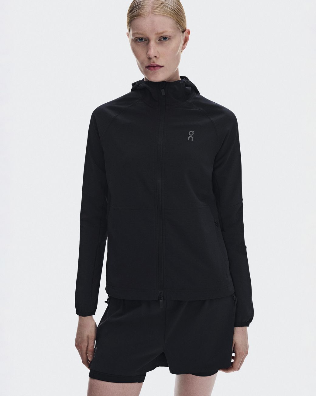 On Shoes Black Weather Hoodie