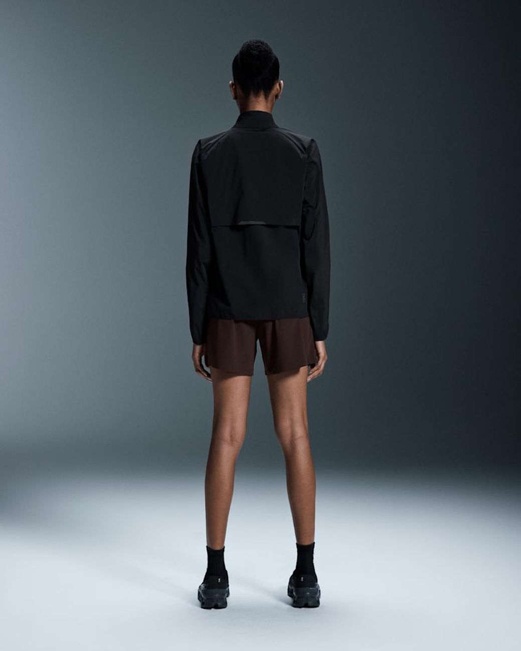 On Shoes Black Weather Jacket Insulated