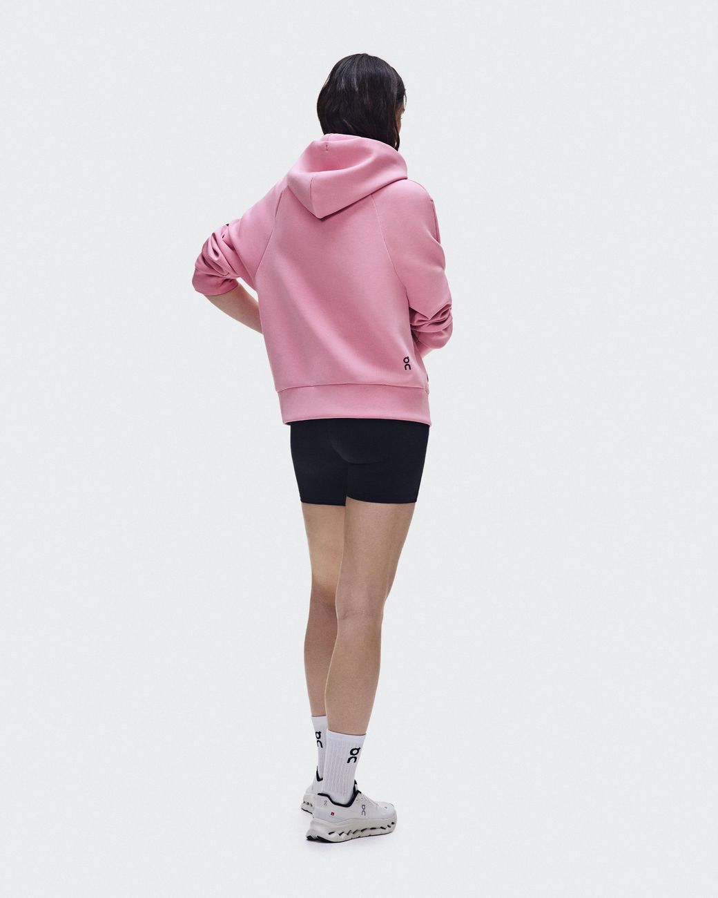 On Shoes Pink Focus Tech Zip Hoodie