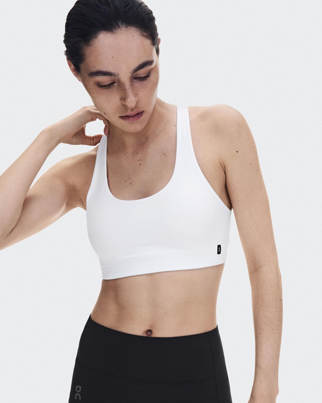 On Shoes White Studio Racerback Bra