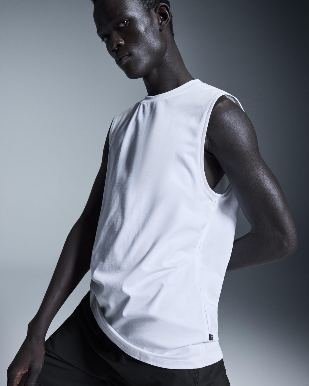 On Shoes Gray Focus Tank Top for men