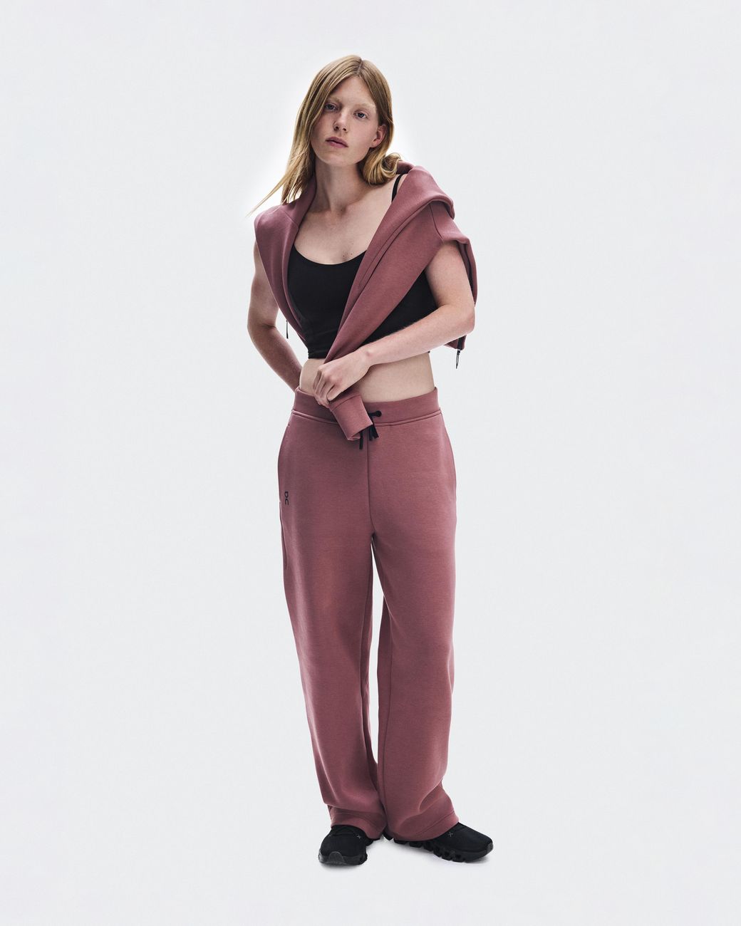 On Shoes Red Focus Tech Sweatpants