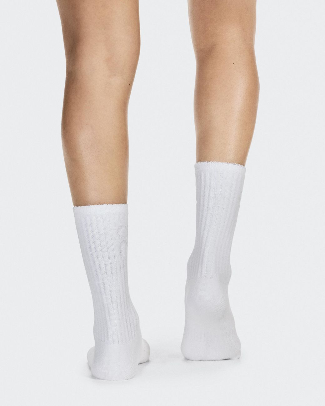 On Shoes White Terry Sock High