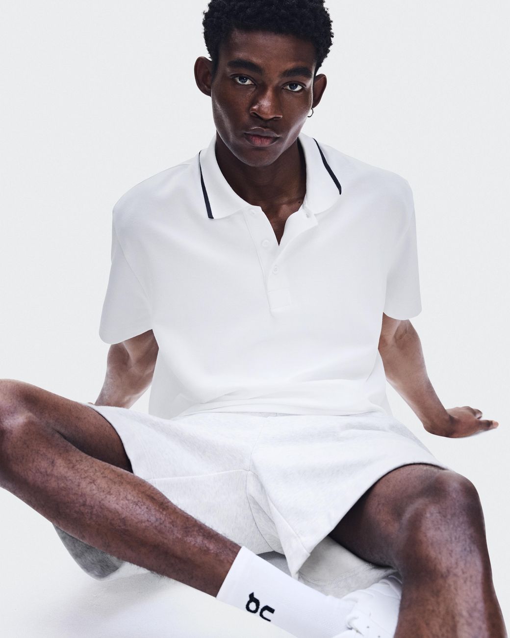 On Shoes White Courtside Polo for men