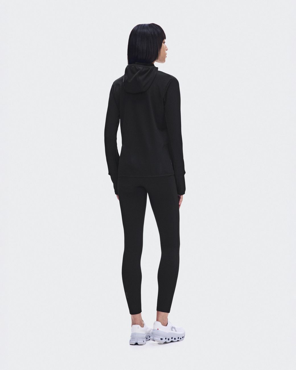On Shoes White Climate Zip Hoodie