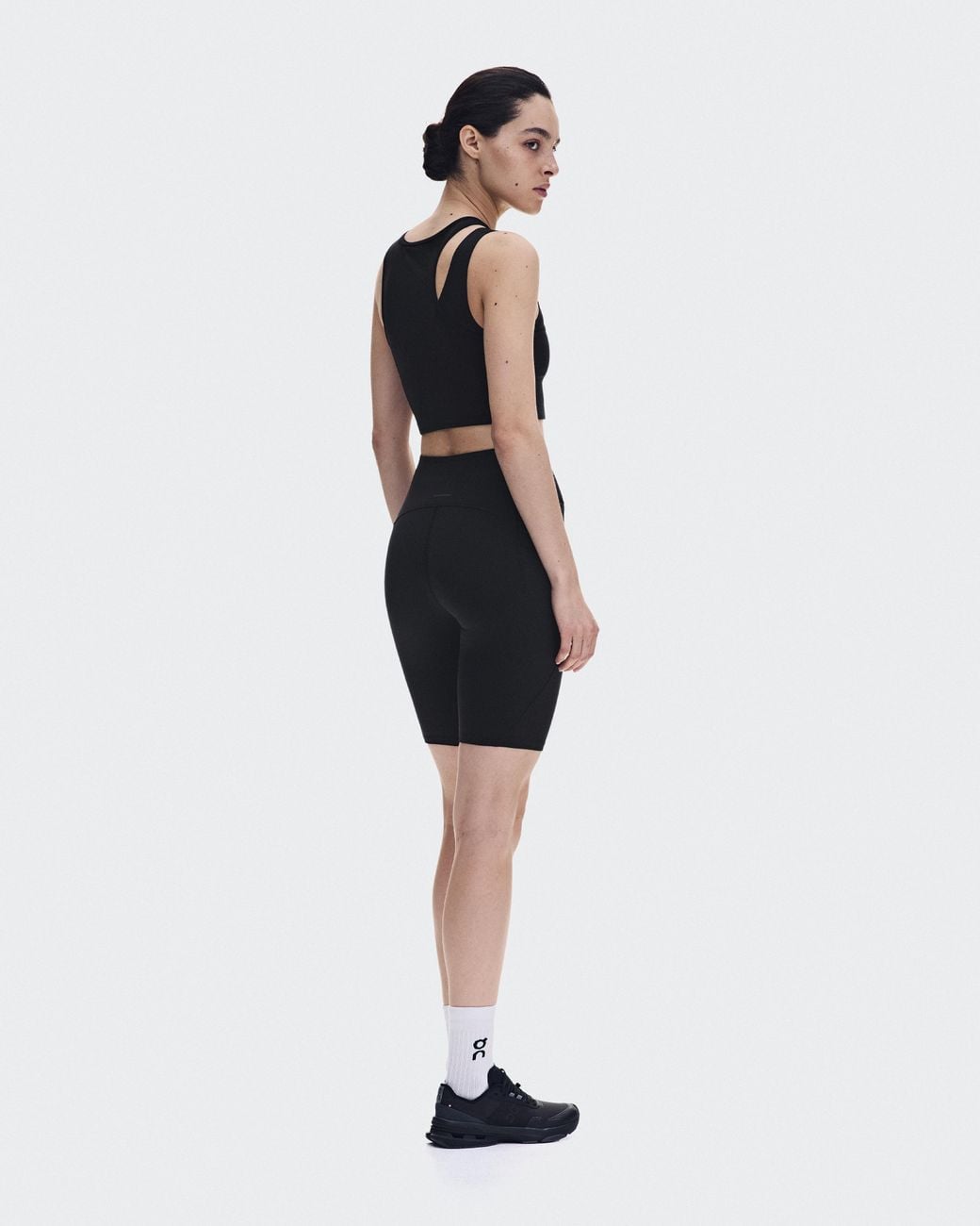 On Shoes White Studio Asymmetric Crop