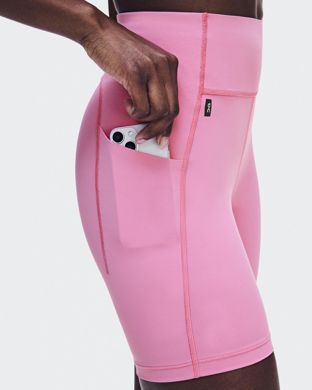 On Shoes Pink Train Tights Short 6"