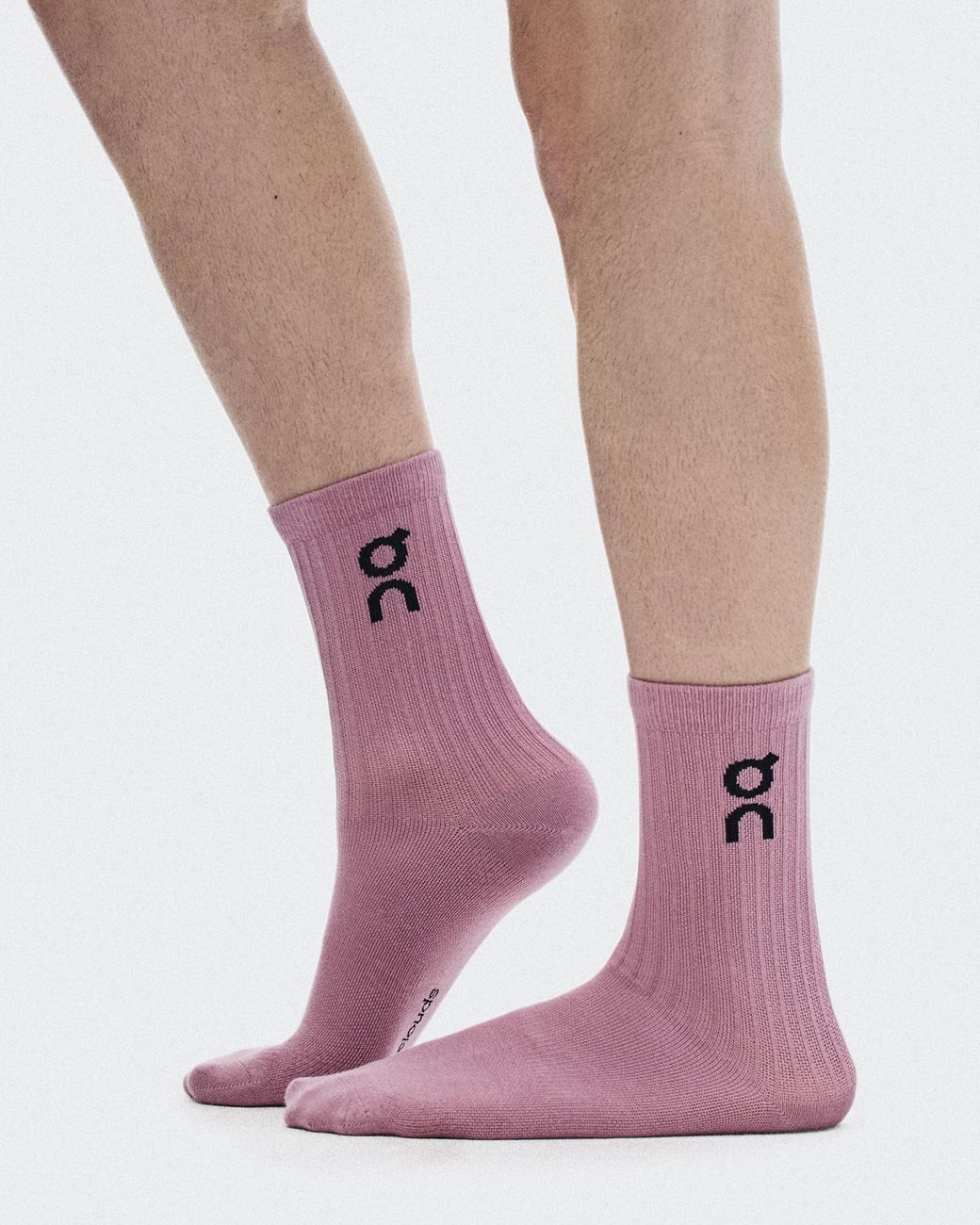 On Shoes White Logo Sock High 3P