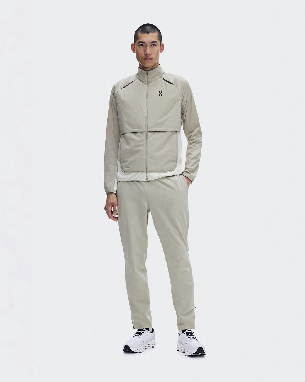 On Shoes White Weather Jacket Insulated for men