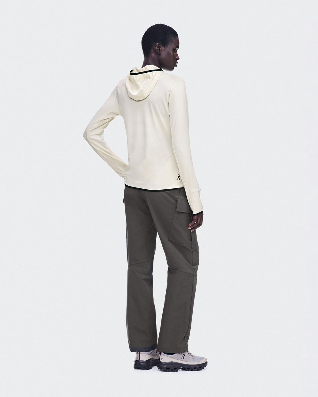 On Shoes White Climate Zip Hoodie
