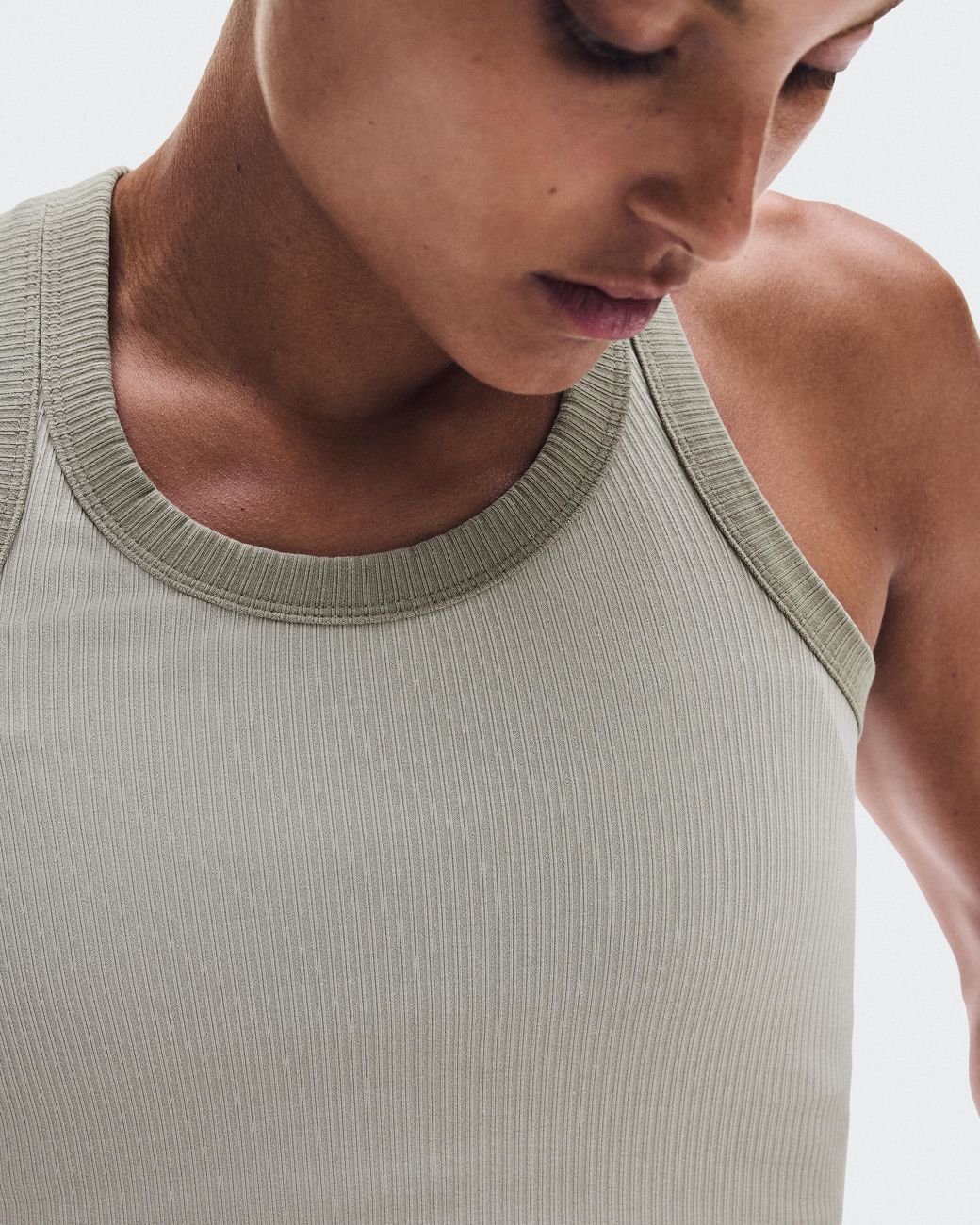 On Shoes White All-Day Ribbed Tank Top
