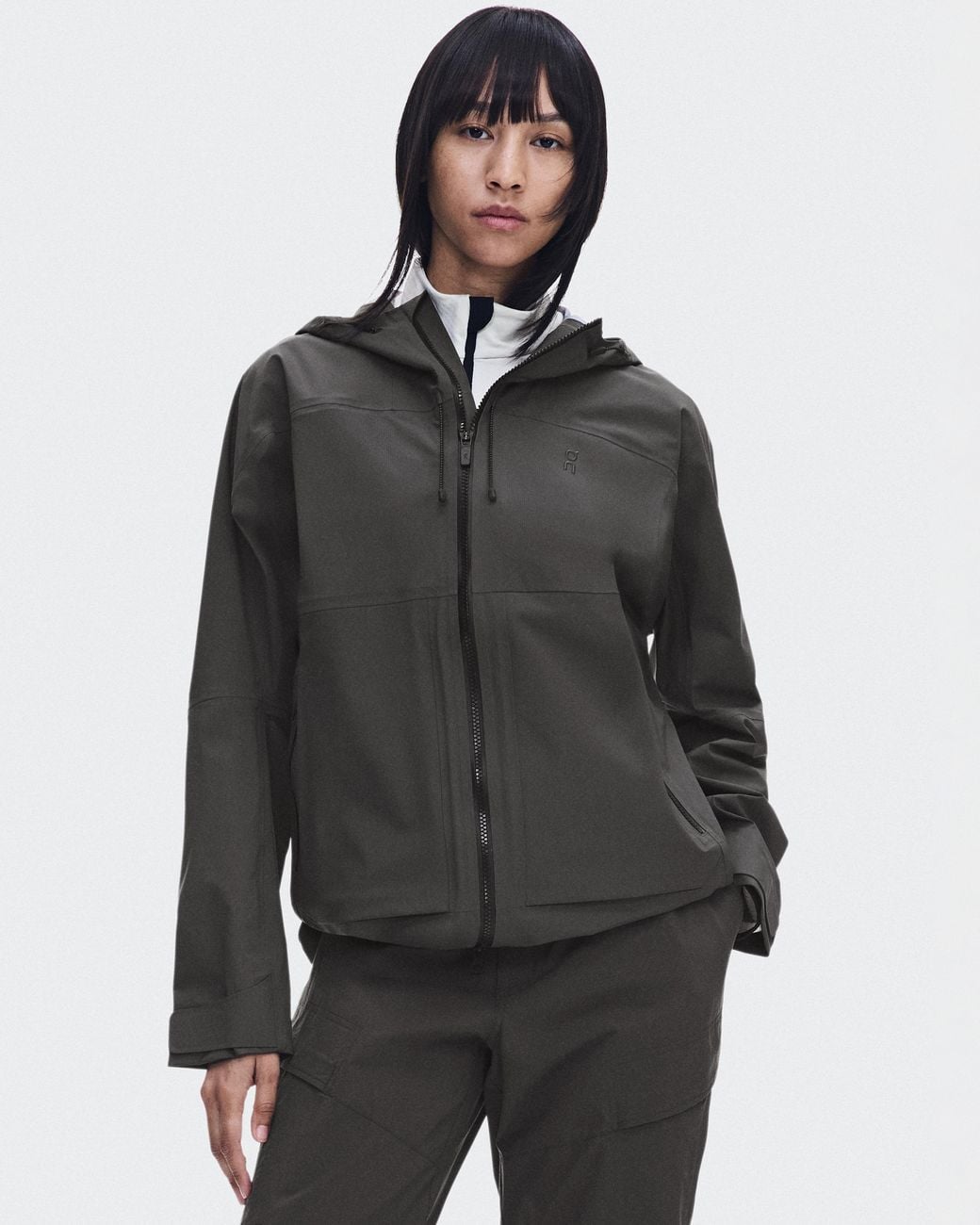On Shoes Gray Ascent Jacket