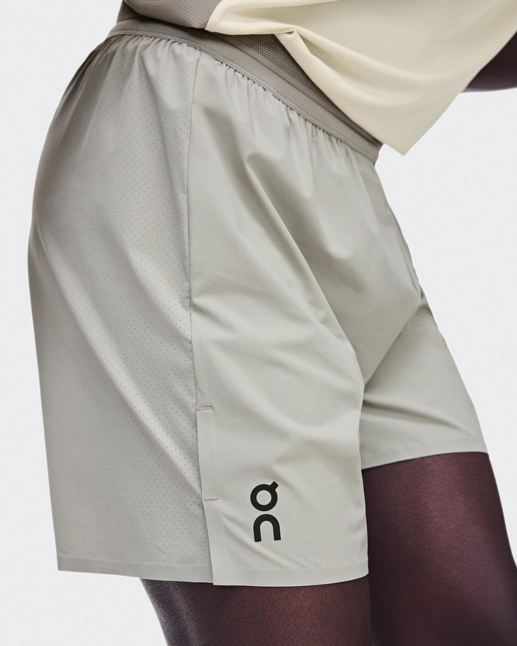 On Shoes White 7" Performance Shorts for men