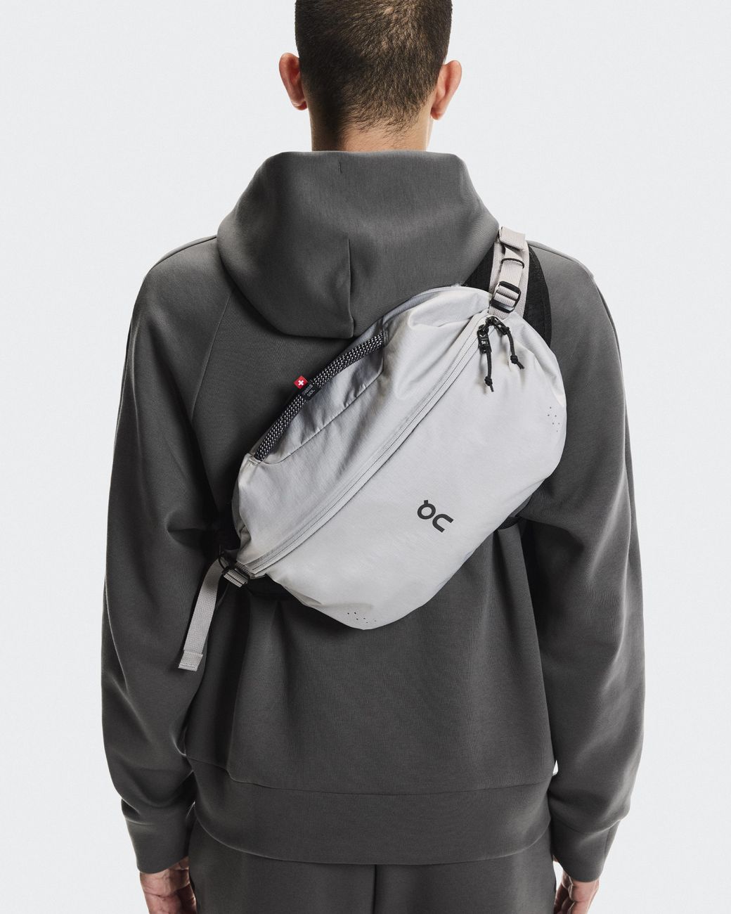 On Shoes Gray Sling Pack