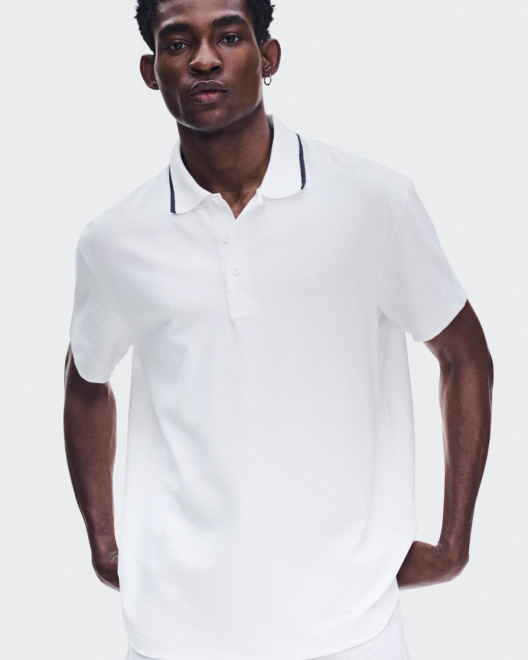 On Shoes White Courtside Polo for men