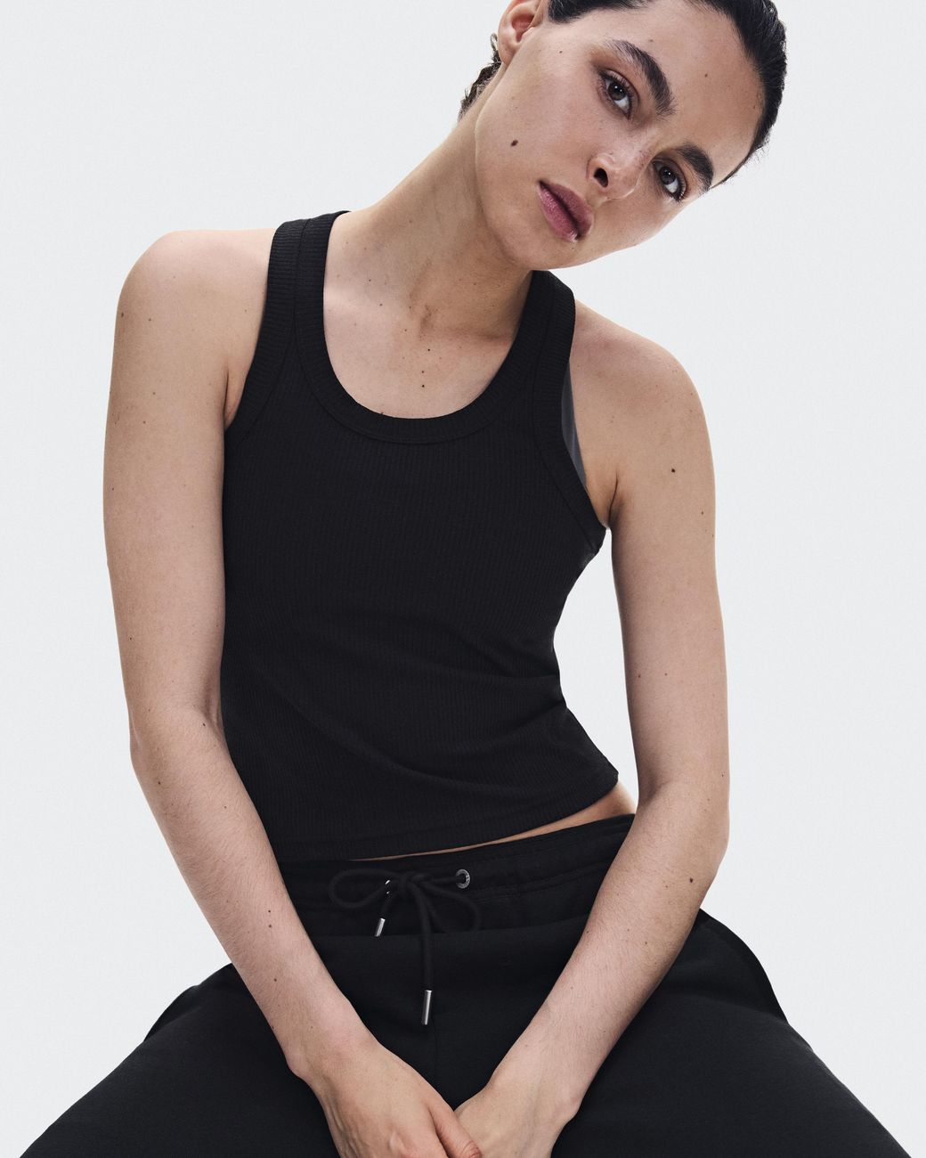 On Shoes Blue All-Day Ribbed Tank Top