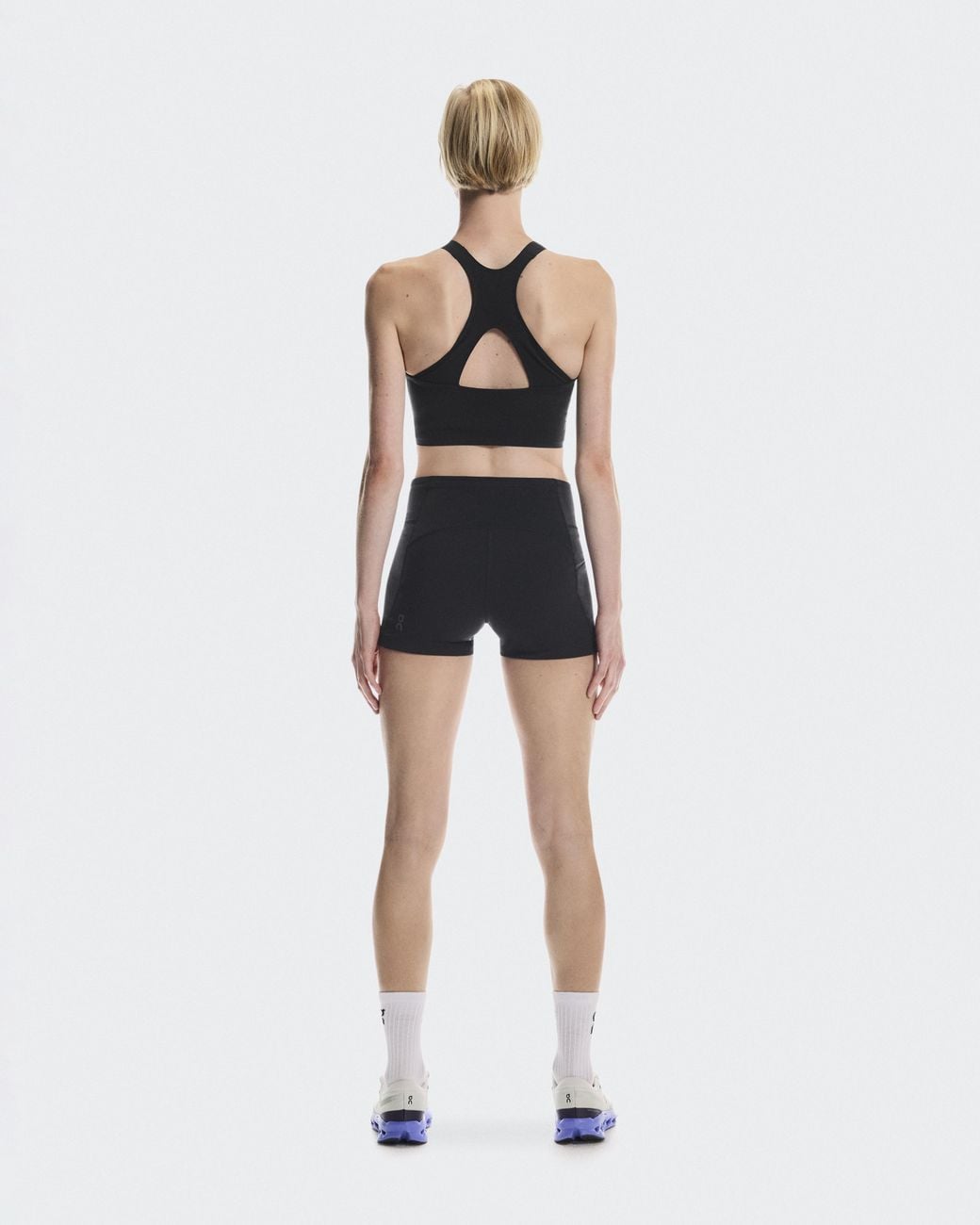 On Shoes White Performance Crop