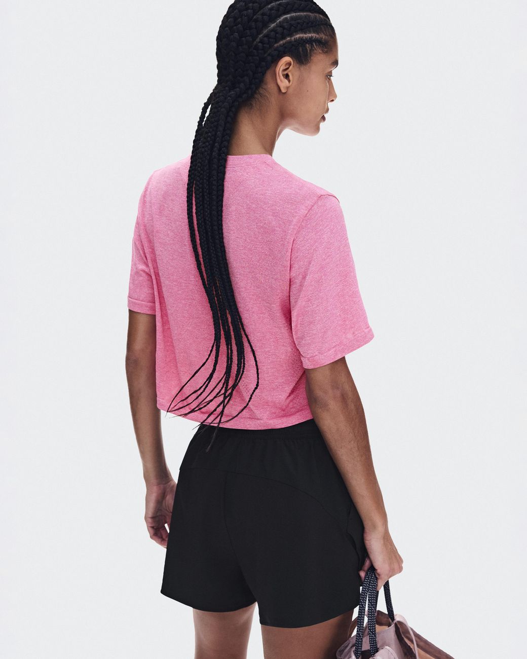 On Shoes Pink Train Flex-T Crop