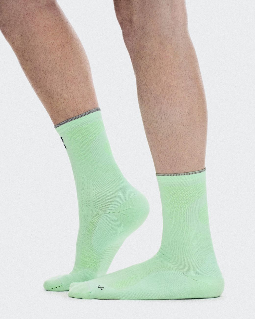 On Shoes Green Elite Run Sock High Hyper