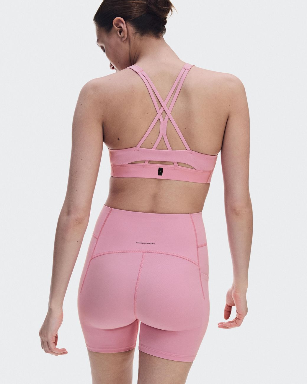 On Shoes Pink Studio Leggings Short 6"