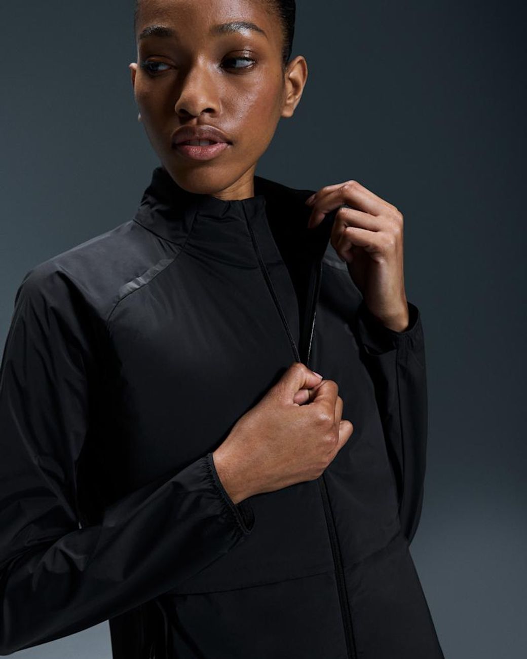 On Shoes Black Weather Jacket Insulated