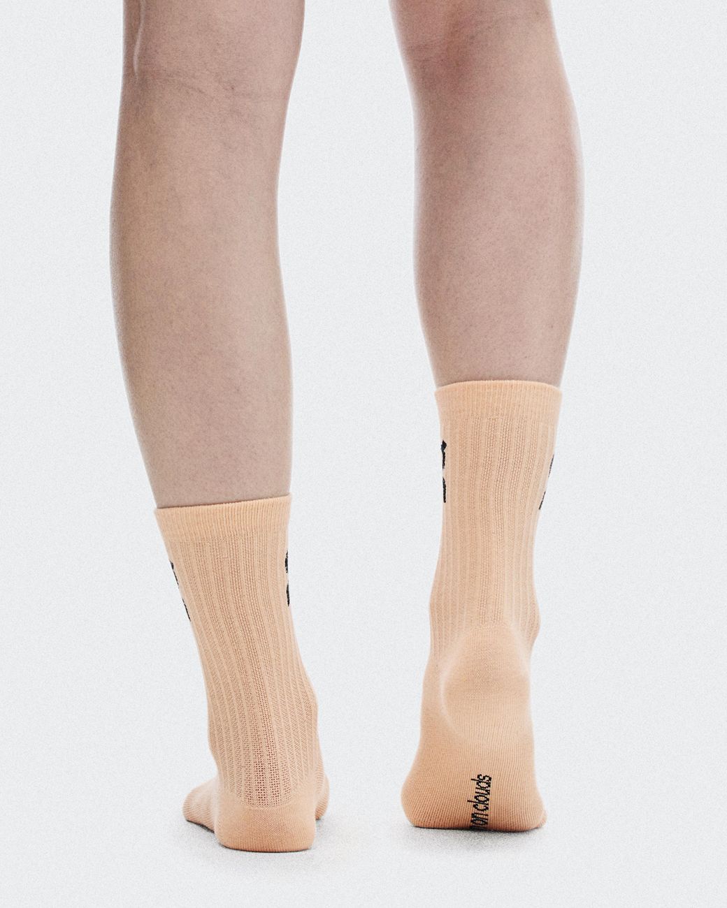 On Shoes White Logo Sock High 3P