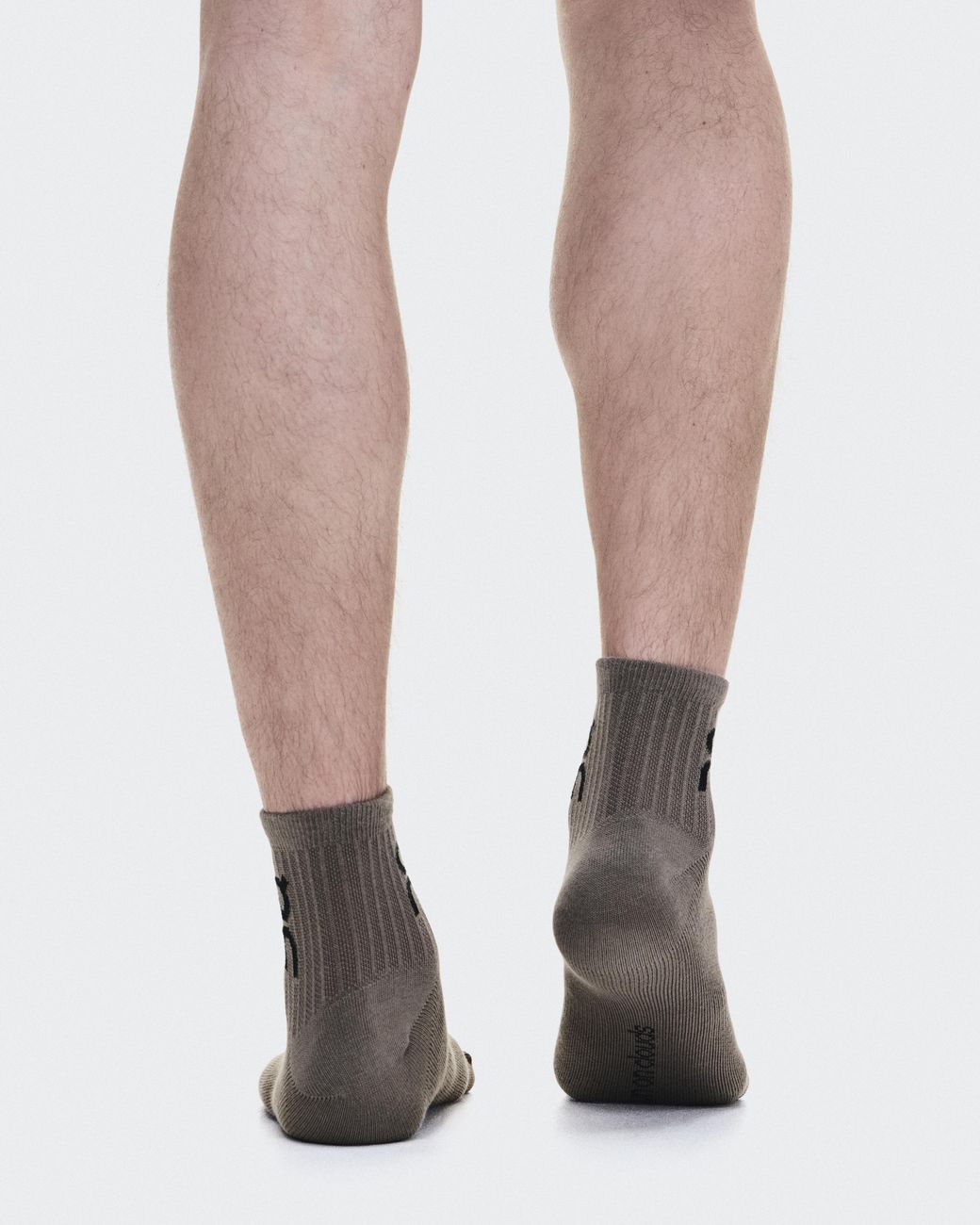 On Shoes Natural Logo Sock Mid 3P