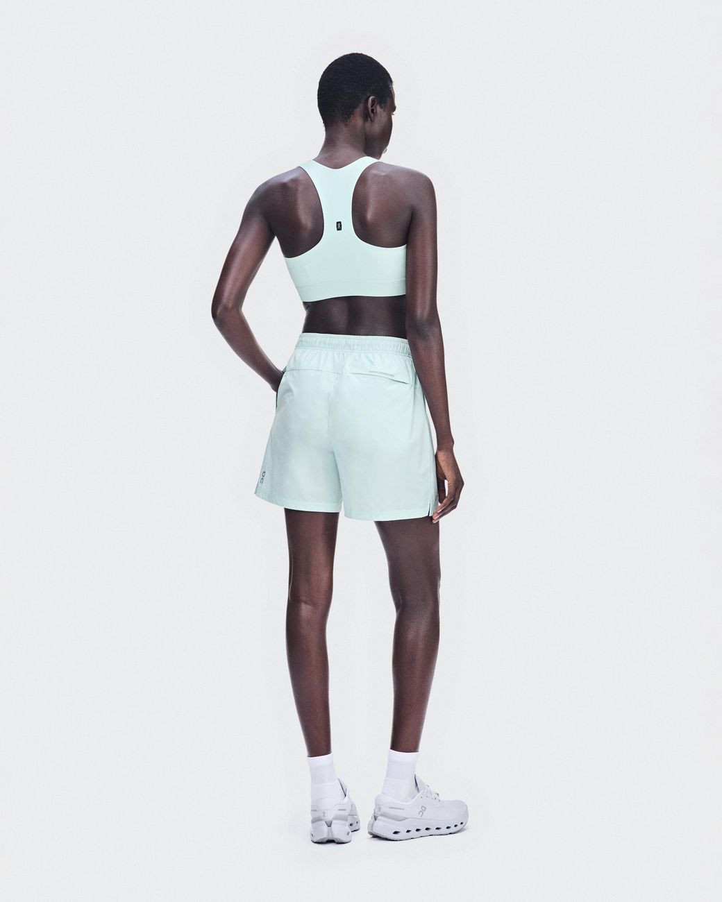 On Shoes White 5" Core Shorts
