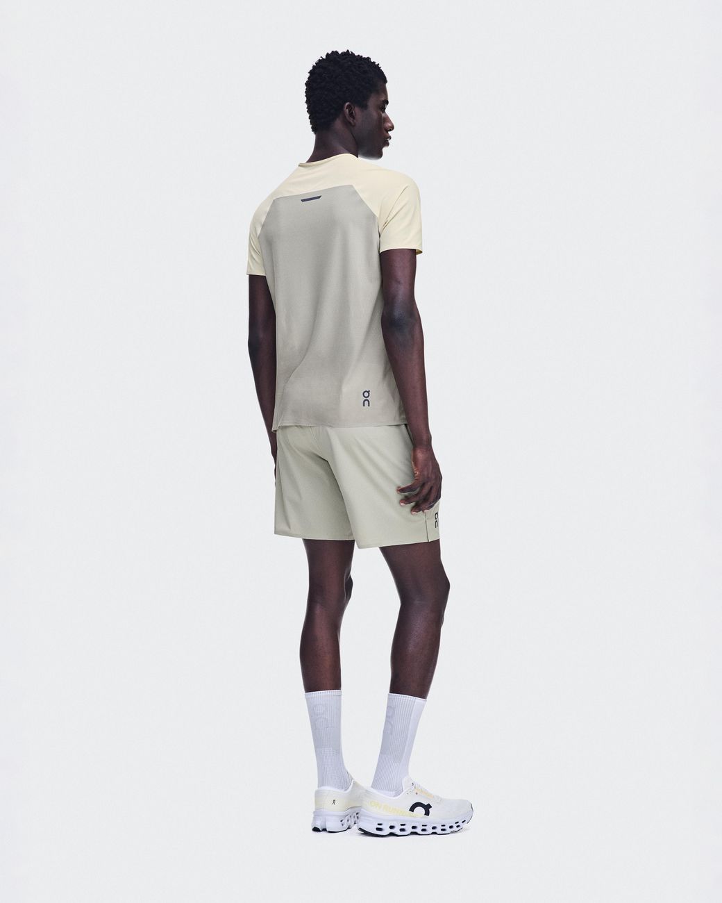 On Shoes White 7" Performance Shorts for men