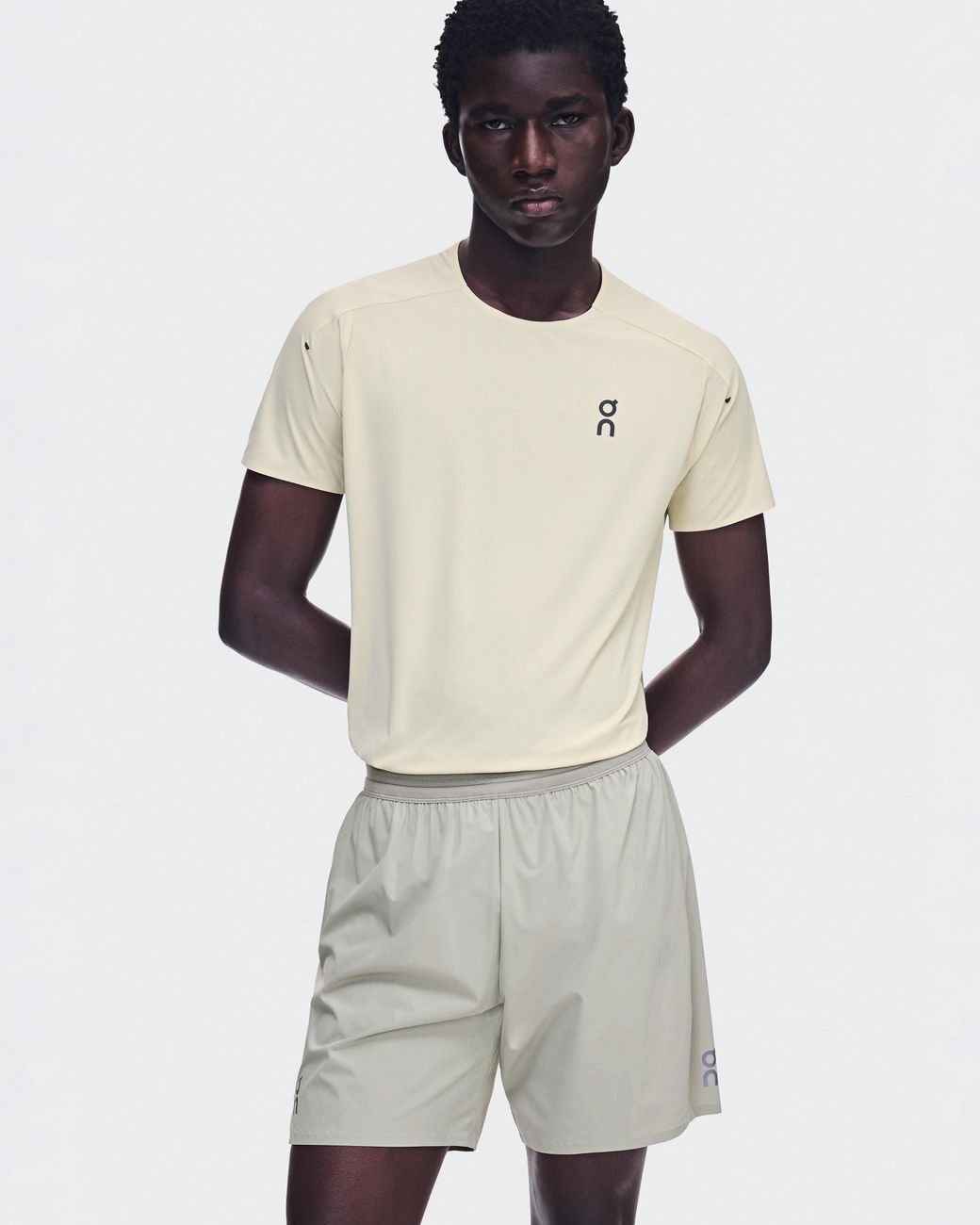 On Shoes White 7" Performance Shorts for men