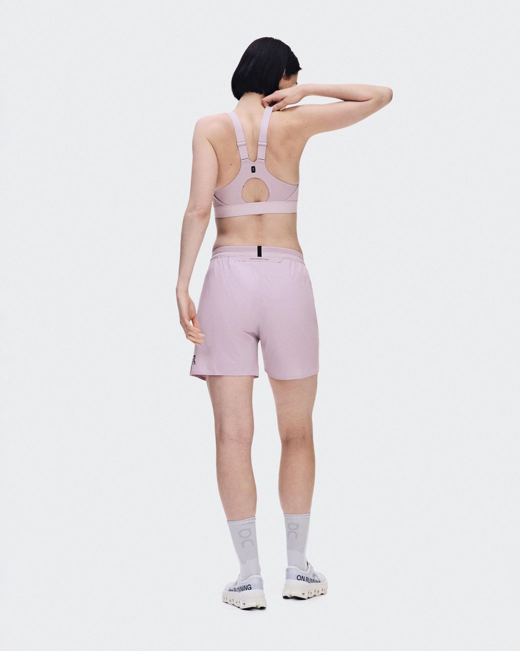 On Shoes White 5" Performance Shorts