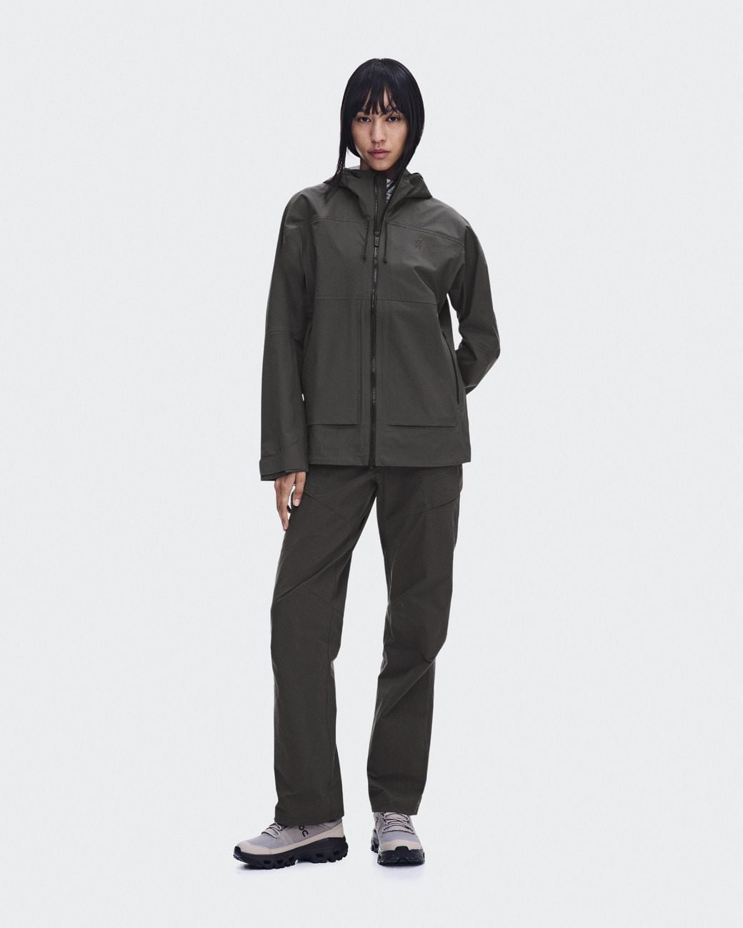 On Shoes Gray Ascent Jacket