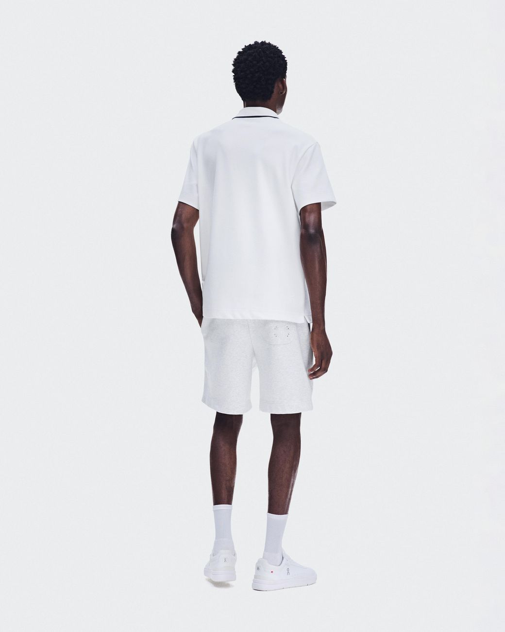 On Shoes White Courtside Polo for men