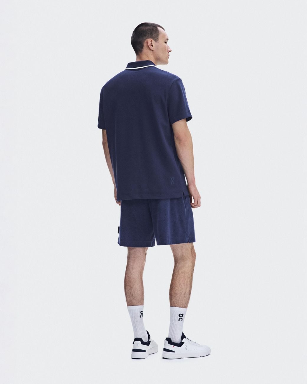 On Shoes Blue Courtside Polo for men