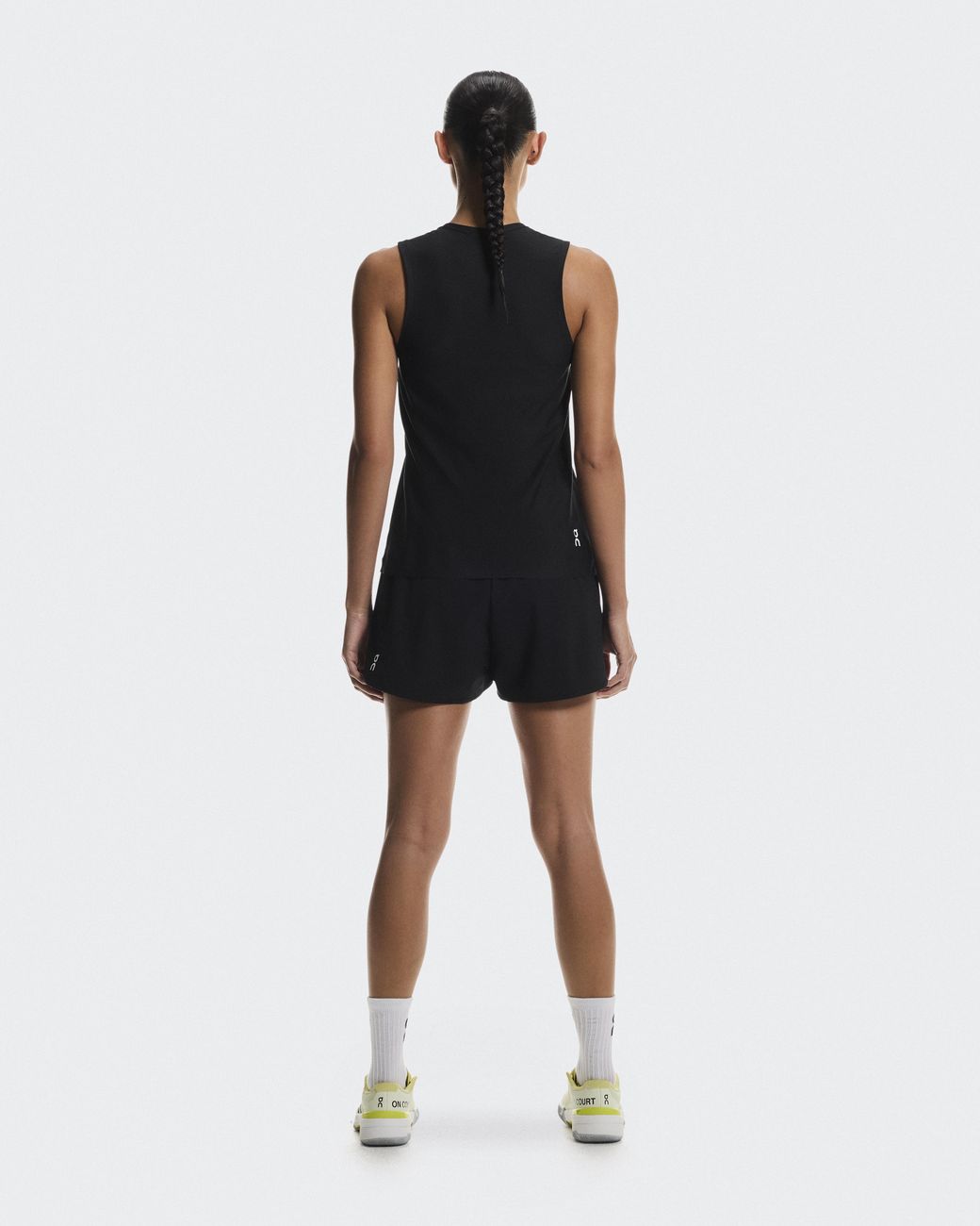 On Shoes Black 3" Court Shorts 2-In-1