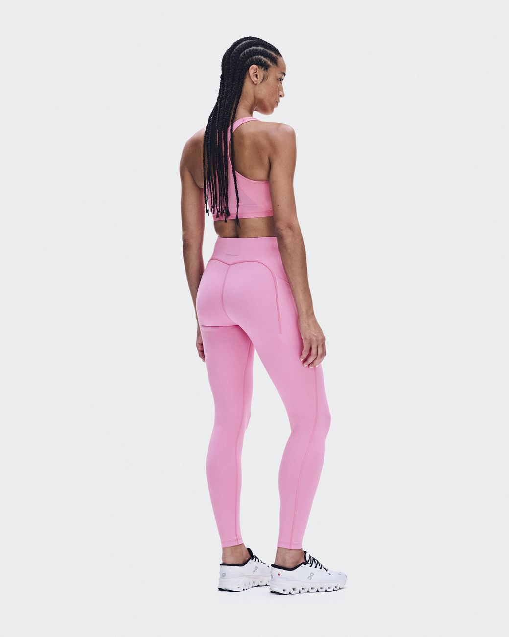 On Shoes Pink Train Tights