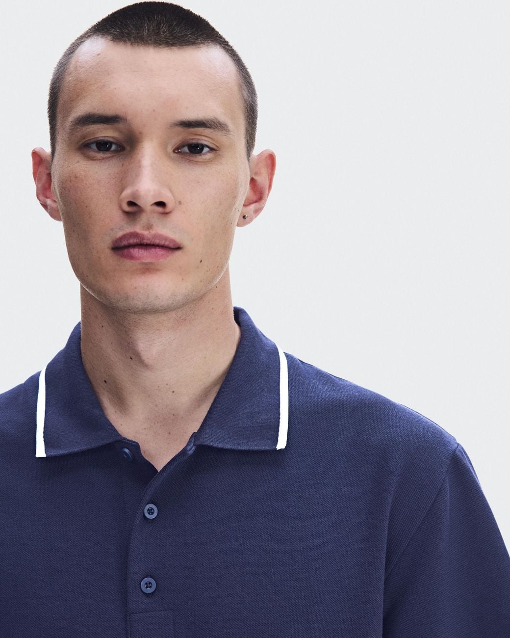 On Shoes Blue Courtside Polo for men