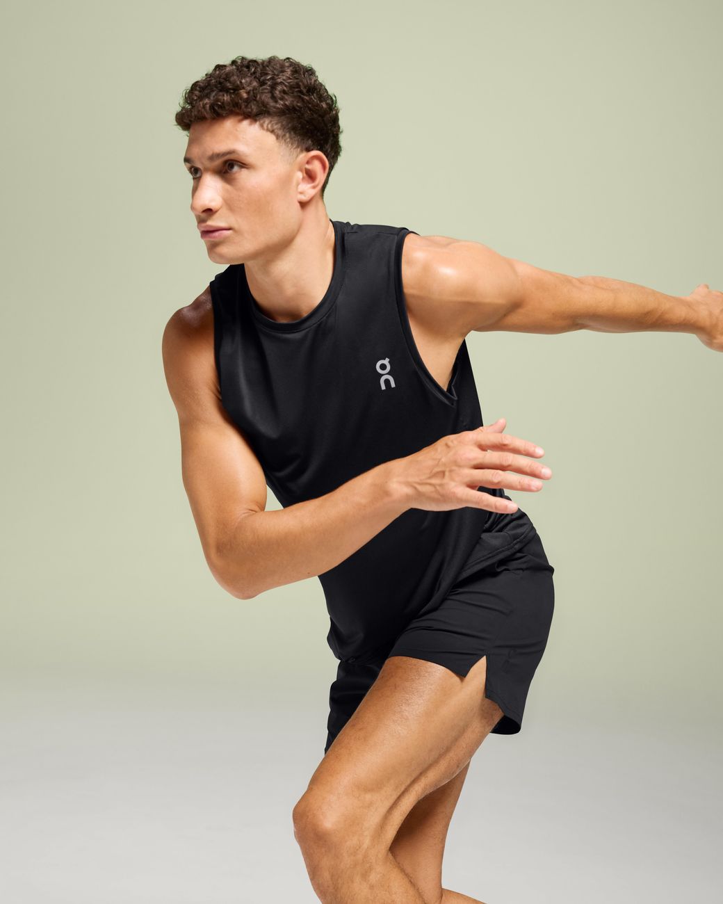 On Shoes Green Core Tank Top for men