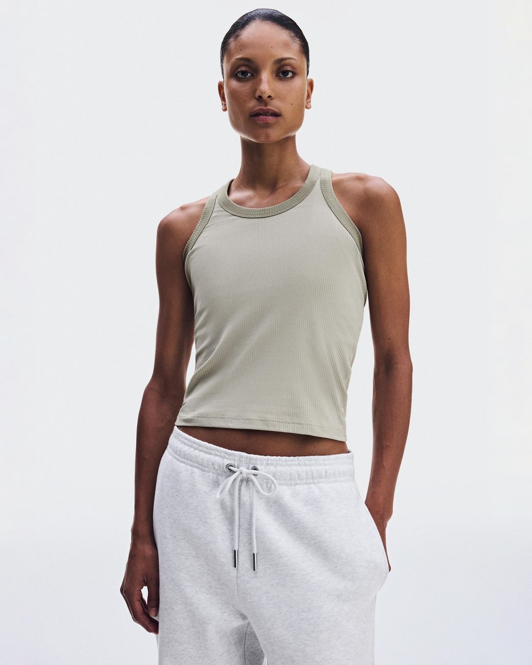 On Shoes White All-Day Ribbed Tank Top