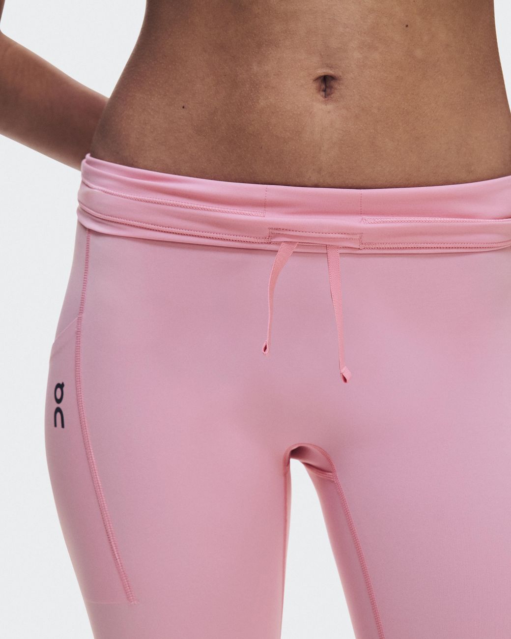 On Shoes Pink Performance Tights 7/8