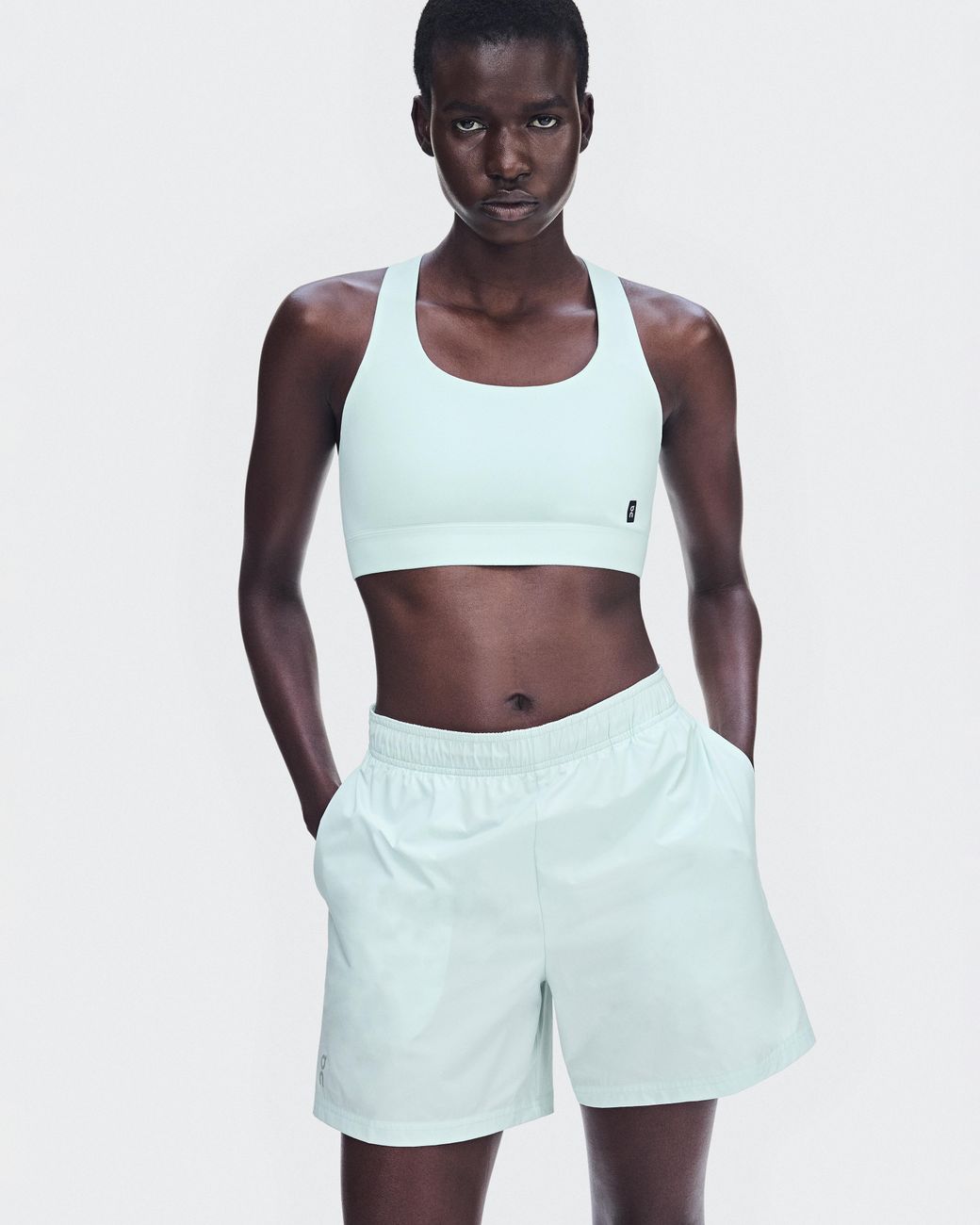 On Shoes White 5" Core Shorts